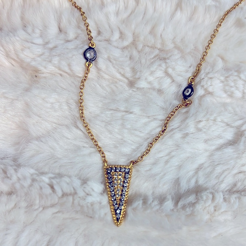 Freida Rothman - 14k Gold plated triangle necklace